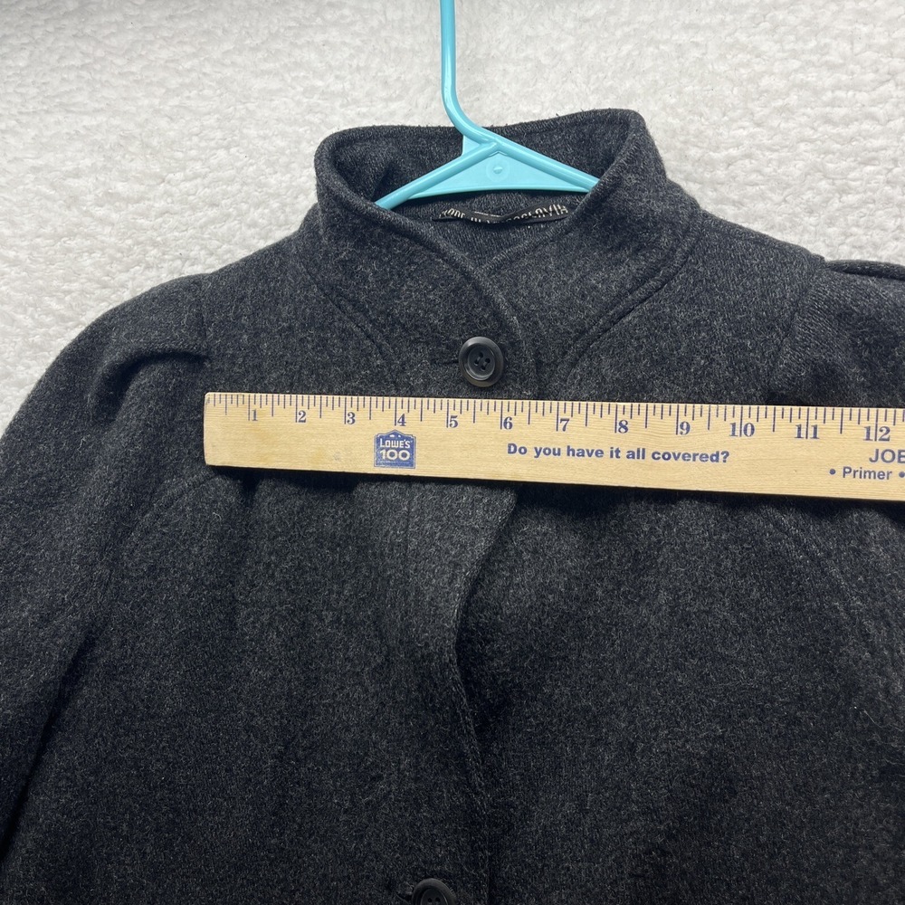 International Scene Coat Womens 7/8 Gray Wool Blend Yogoslavia Classic Vintage - Picture 9 of 16